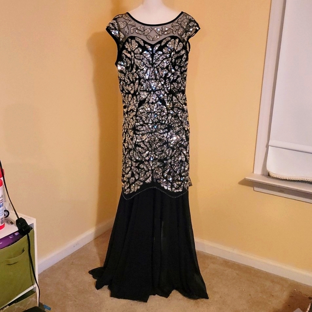 Plus size mermaid style gown